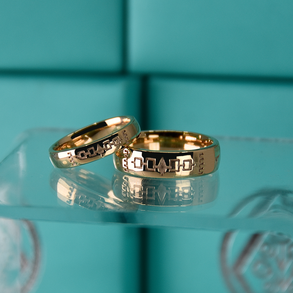 18kt gold 4mm Confederacy Band