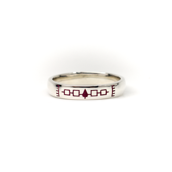 4mm Silver Wampum Band