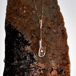 14kt Gold Diamond Lacrosse Pendant