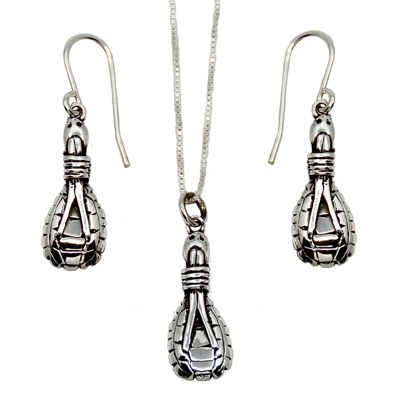 *LIMITED EDITION* Silver Turtle Rattle Set