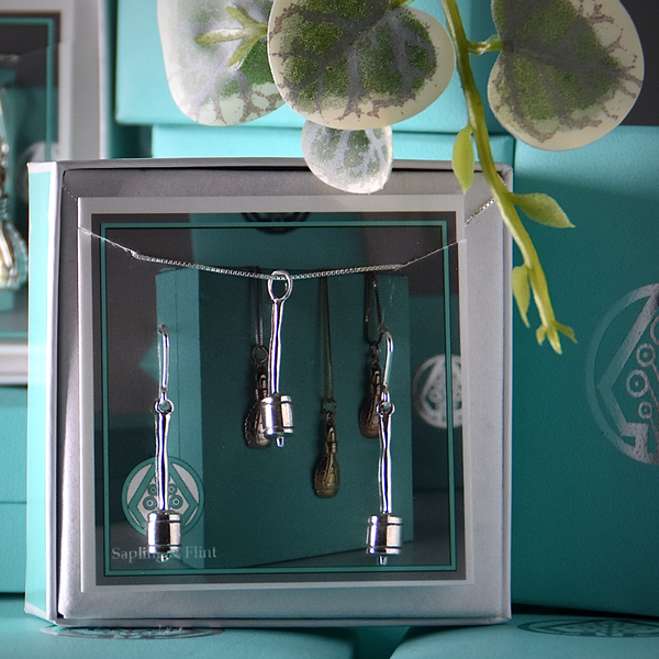 *LIMITED EDITION* Silver Horn Rattle Set