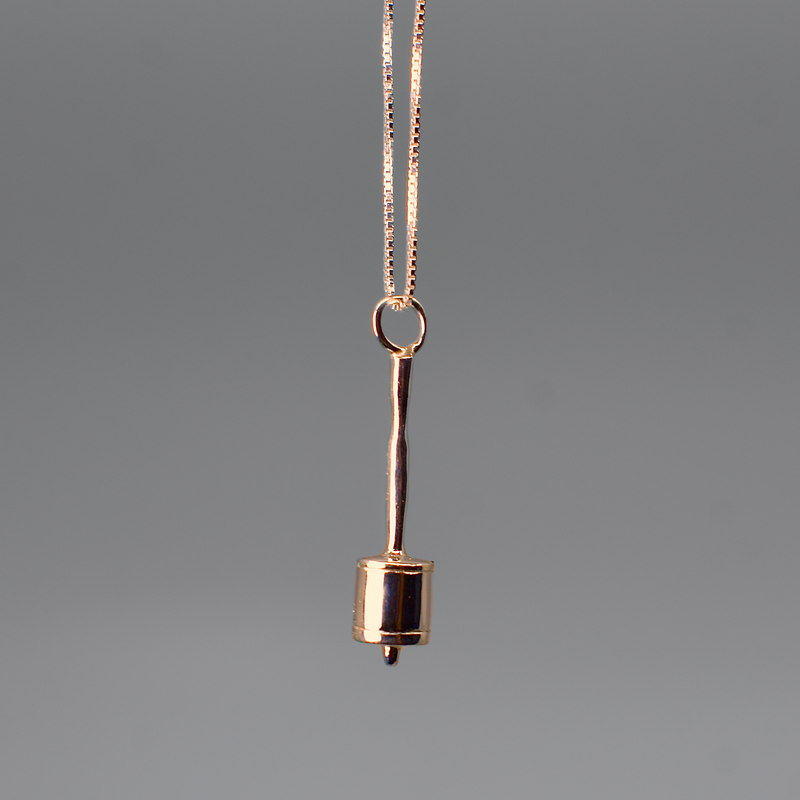 Rattle Gold 10kt Gold Horn Rattle Pendant – Sapling & Flint