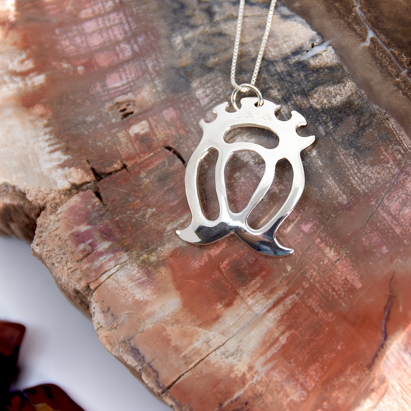 Double Crowned Heart Pendant