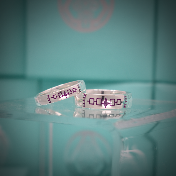4mm Silver Wampum Band