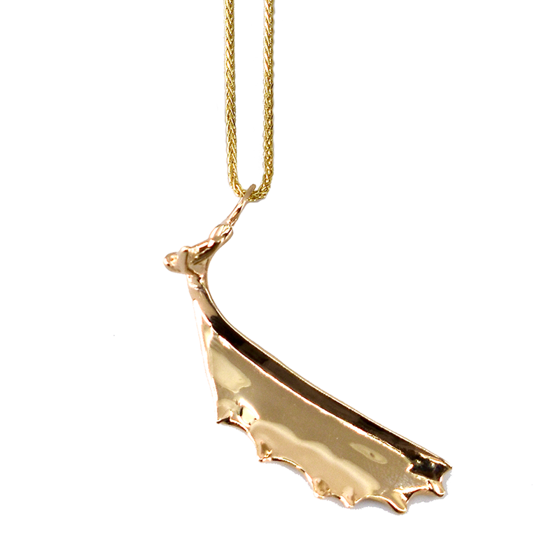 10kt gold Moose pendant