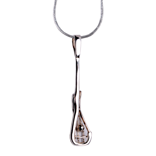 Sterling Silver Lacrosse Player's stick pendant