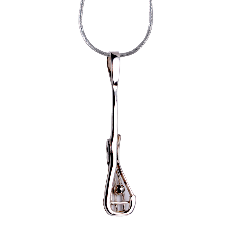 Sterling Silver Lacrosse Player's stick pendant