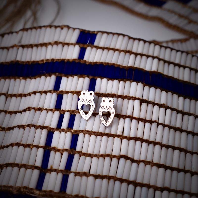 The Honor The Treaties stud set includes 3 sets of sterling silver earrings made in Six Nations, Ontario, Canada, supporting Indigenous economic opportunity.