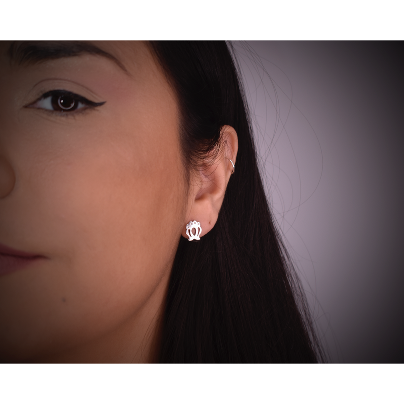 The Honor The Treaties stud set includes 3 sets of sterling silver earrings made in Six Nations, Ontario, Canada, supporting Indigenous economic opportunity.