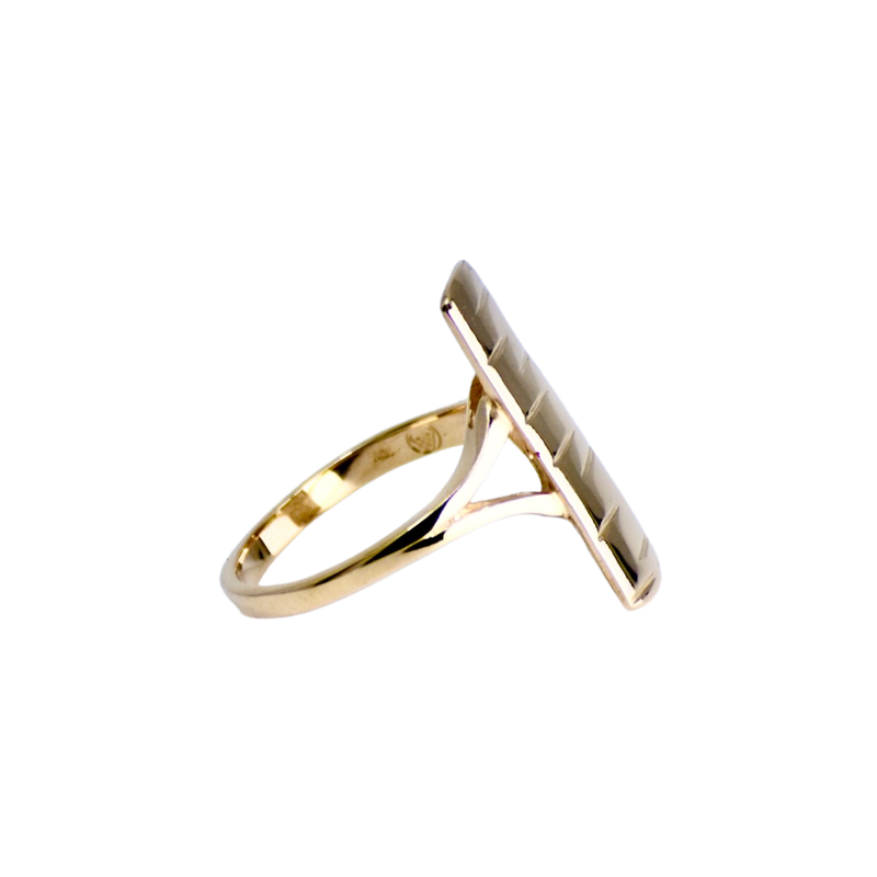 10kt gold Birch Statement Ring