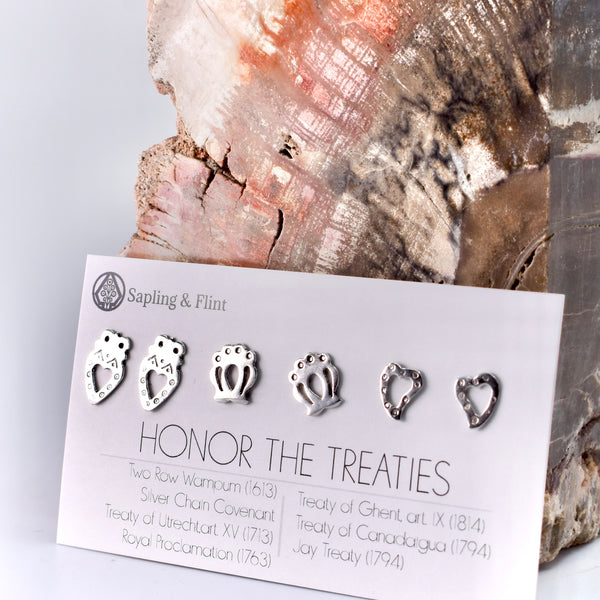 Honor The Treaties - stud earring set
